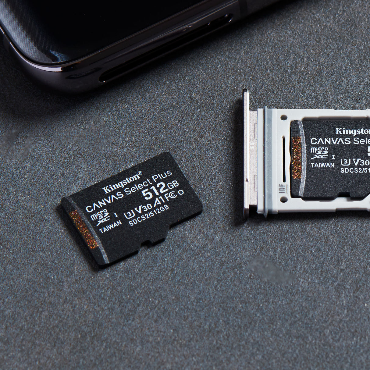 Kingston Technology Canvas Select 512 GB micSDXC Plus 100R A1 C10-kort + ADP