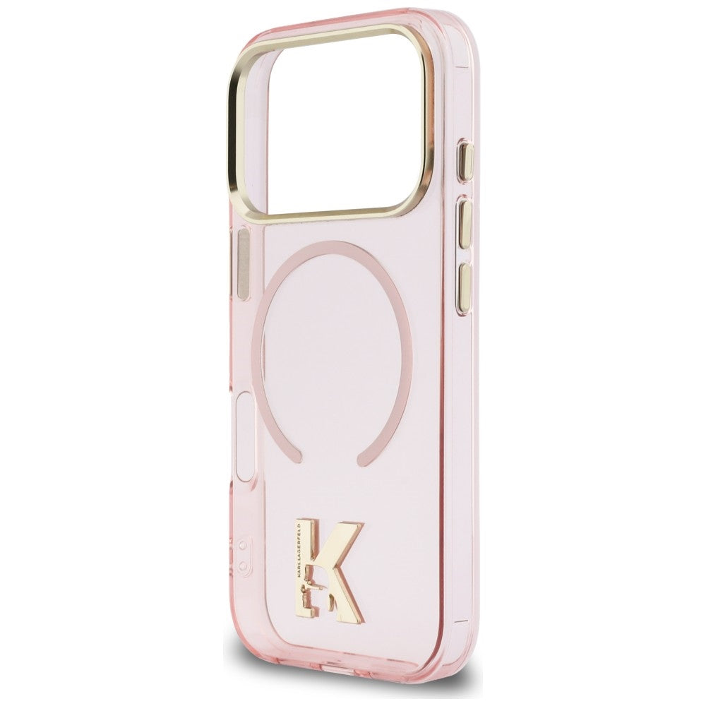 Karl Lagerfeld IML K Head Logo MagSafe Case til iPhone 17 Pro - Pink