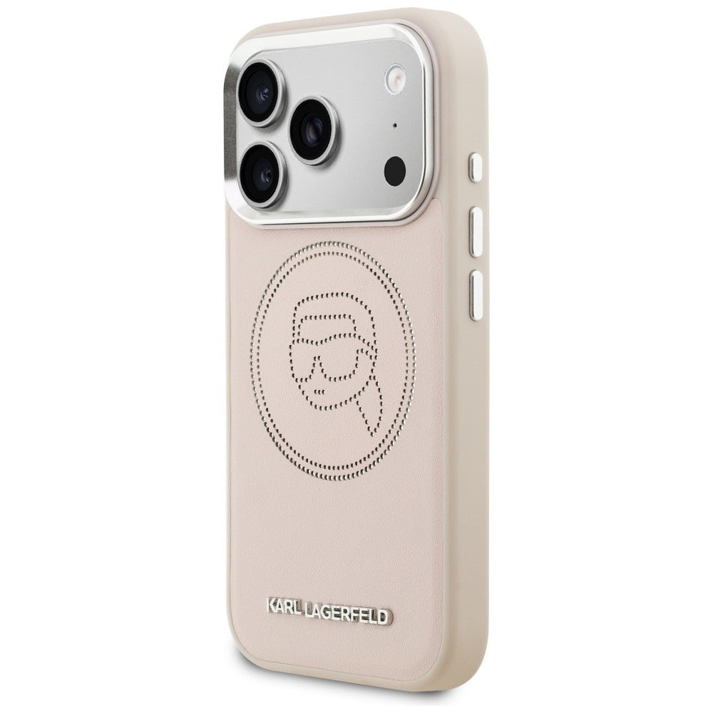 Karl Lagerfeld K Head Point Logo MagSafe Case til iPhone 17 Pro - Pink