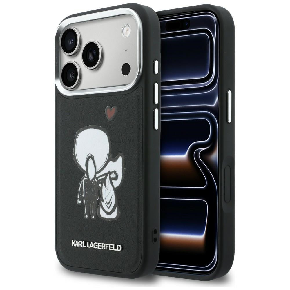Karl Lagerfeld Karl & Choupette Bag Logo MagSafe Case til iPhone 17 Pro - sort