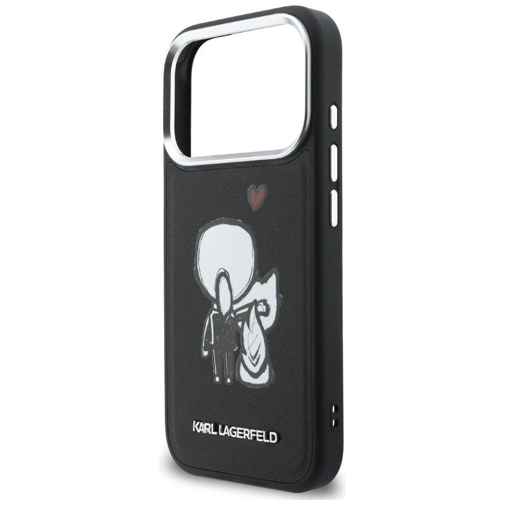 Karl Lagerfeld Karl & Choupette Bag Logo MagSafe Case til iPhone 17 Pro - sort