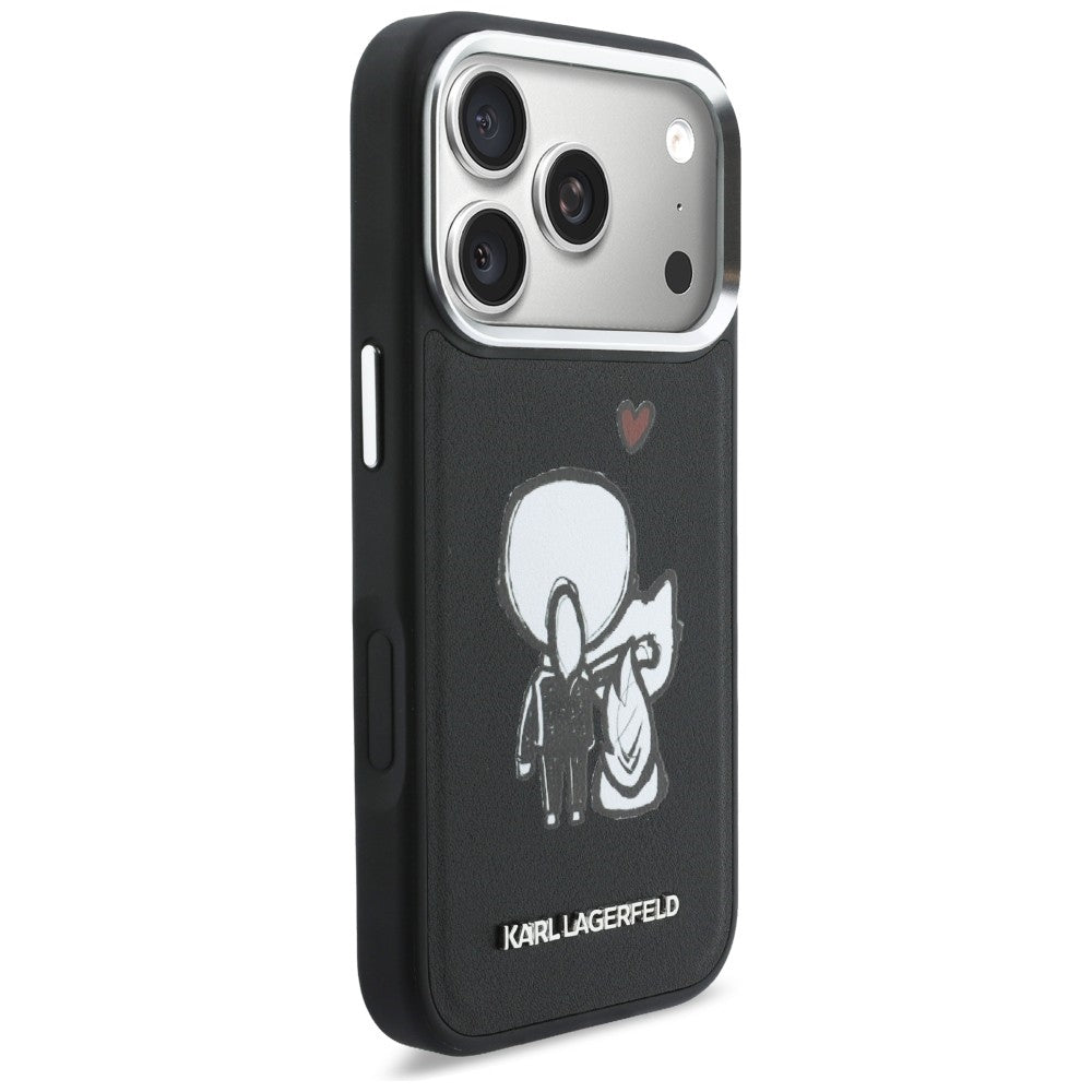 Karl Lagerfeld Karl & Choupette Bag Logo MagSafe Case til iPhone 17 Pro Max - sort
