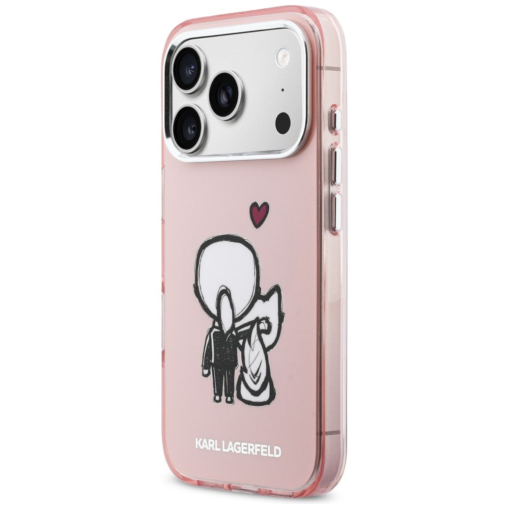 Karl Lagerfeld Karl & Choupette MagSafe bagtilhæng til iPhone 17 Pro Max - Pink