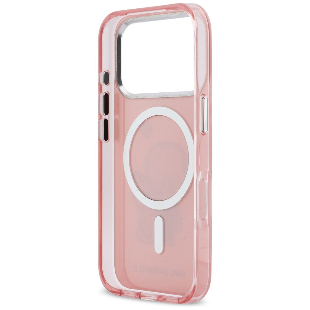 Karl Lagerfeld Karl & Choupette MagSafe bagtilhæng til iPhone 17 Pro Max - Pink