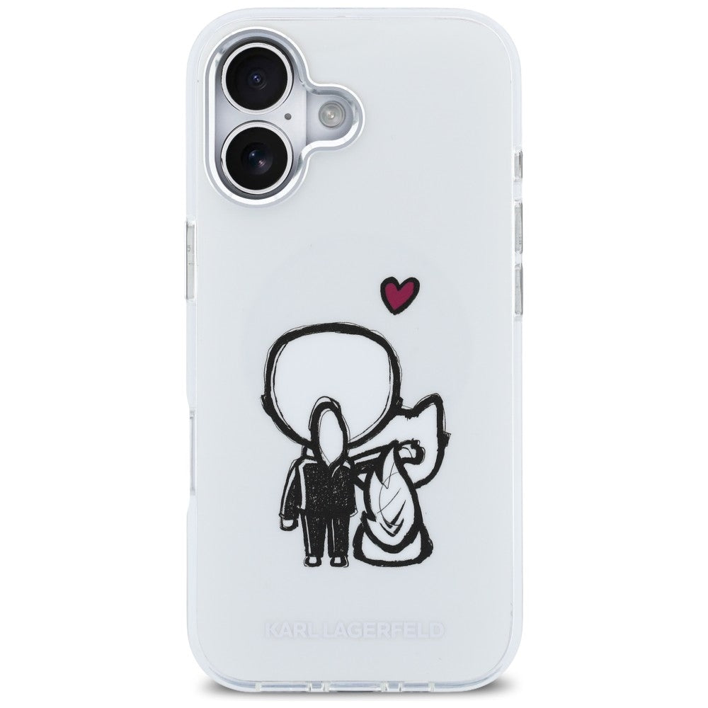 Karl Lagerfeld Karl & Choupette MagSafe bagtilhæng til iPhone 17 - klar