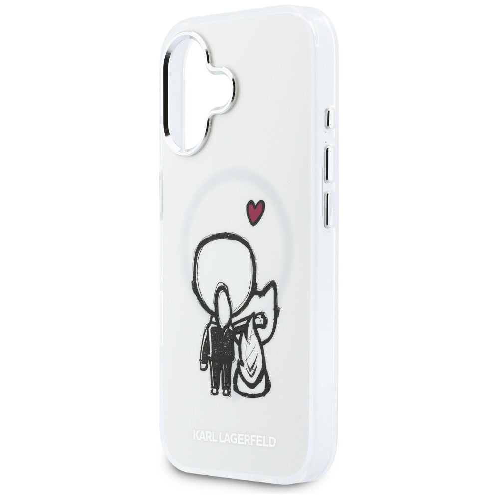 Karl Lagerfeld Karl & Choupette MagSafe bagtilhæng til iPhone 17 - klar
