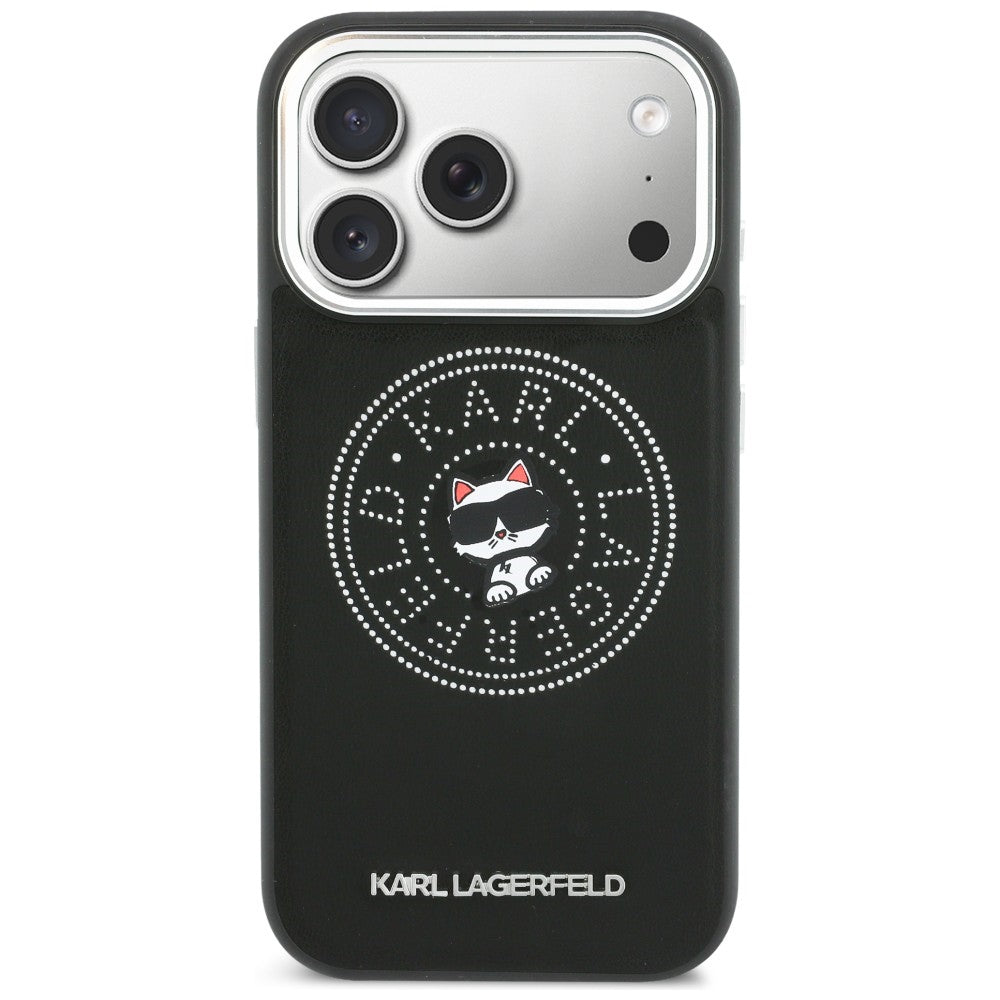 Karl Lagerfeld Point & Choupette Sketch MagSafe Case til iPhone 17 Pro - sort