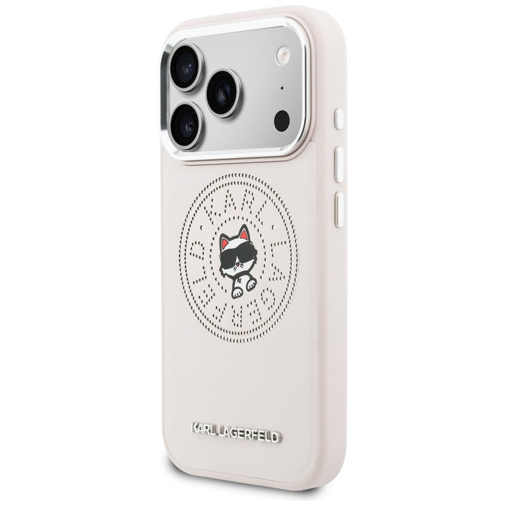 Karl Lagerfeld Point & Choupette Sketch MagSafe Case til iPhone 17 Pro Max - Pink