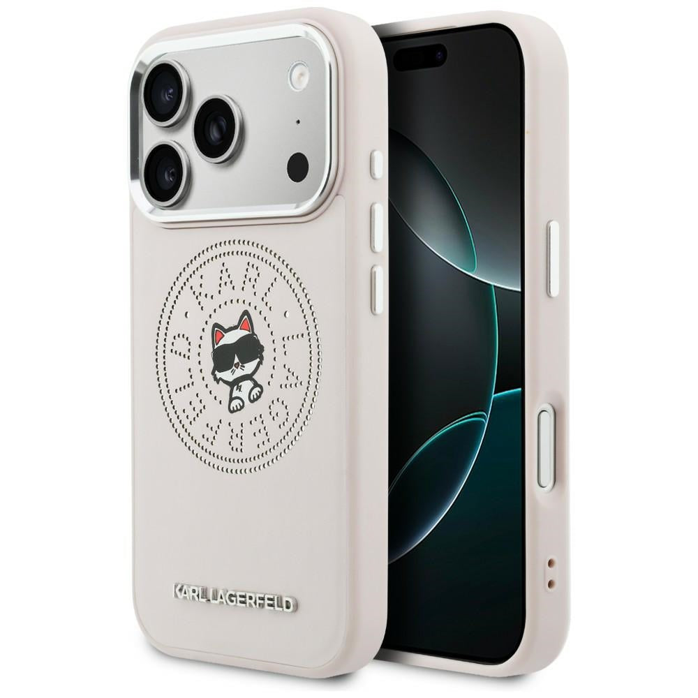 Karl Lagerfeld Point & Choupette Sketch MagSafe Case til iPhone 17 Pro - Pink