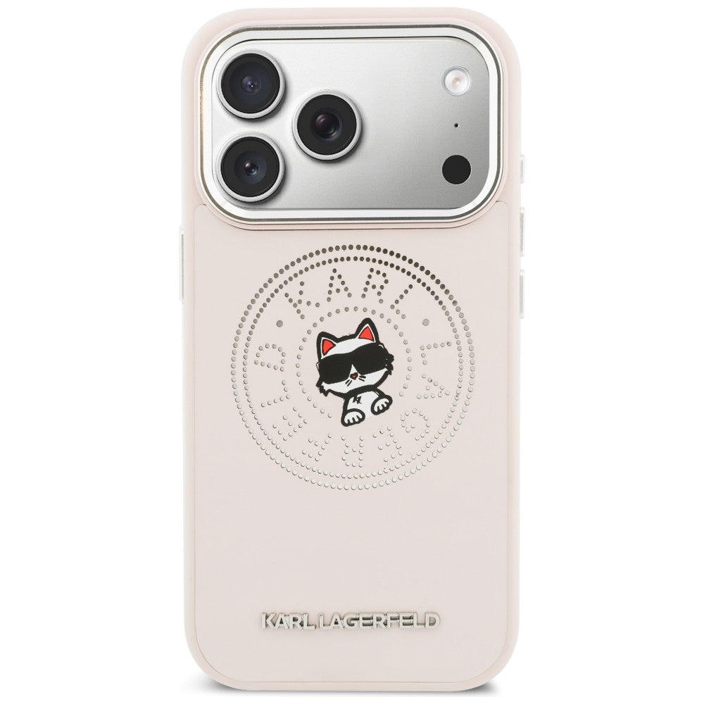 Karl Lagerfeld Point & Choupette Sketch MagSafe Case til iPhone 17 Pro - Pink