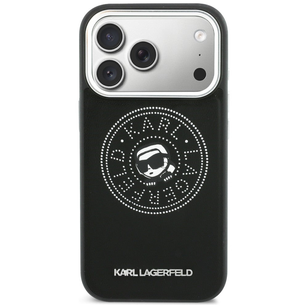 Karl Lagerfeld Point & Karl Sketch MagSafe Case til iPhone 17 Pro - sort