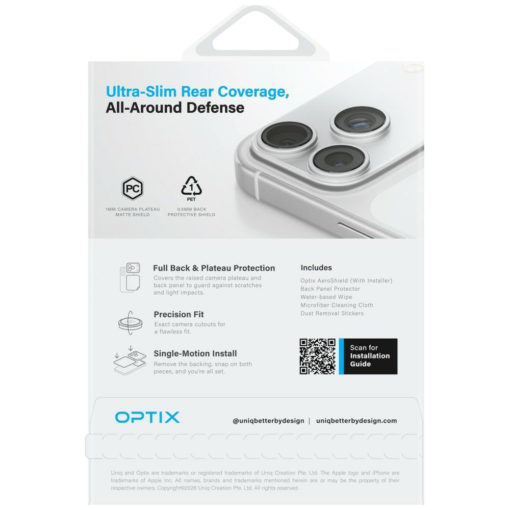 Uniq Optix Aeroshield+ Kamera Modul Beskytter til iPhone 17 Pro Max