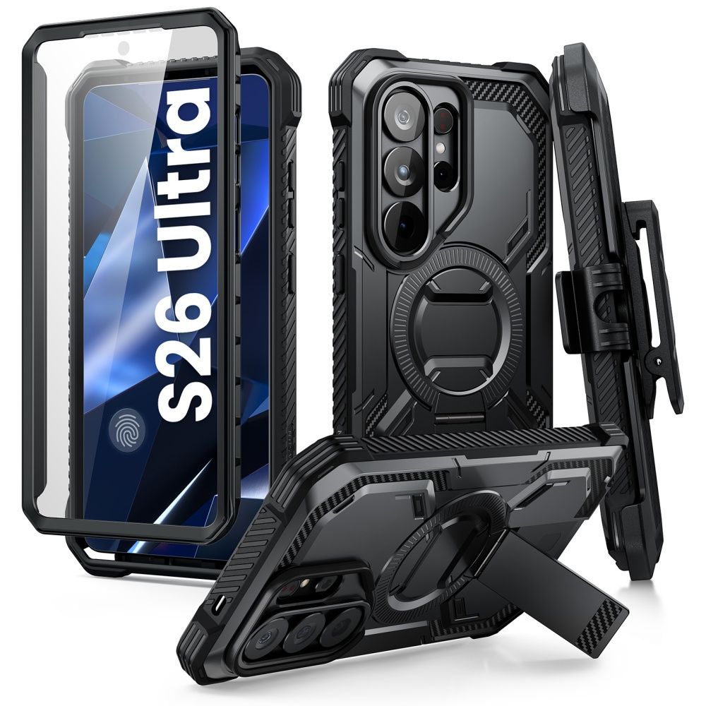 Supcase iBlason ArmorBox Clip Mag MagSafe Case til Samsung Galaxy S26 Ultra - sort