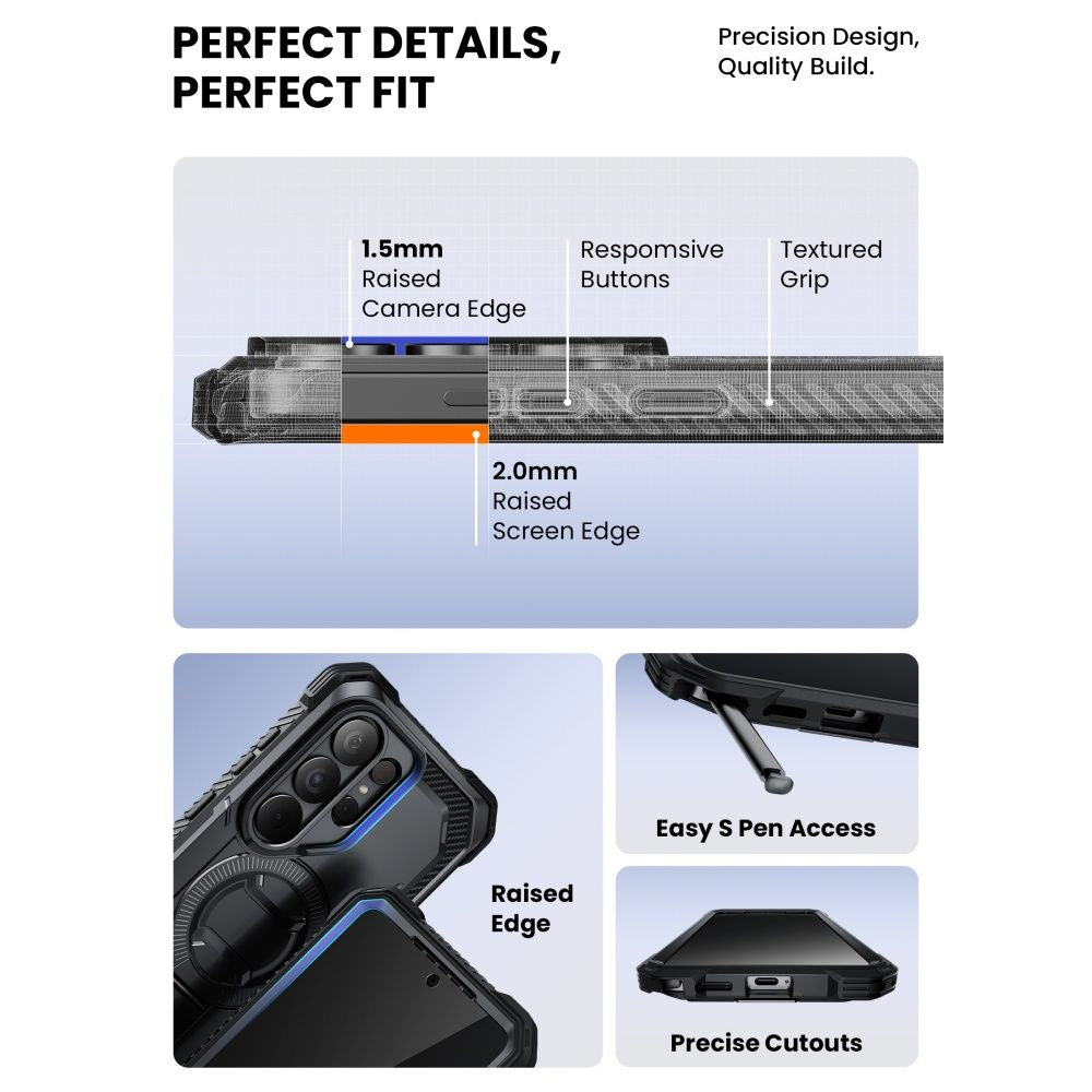 Supcase iBlason ArmorBox Clip Mag MagSafe Case til Samsung Galaxy S26 Ultra - sort