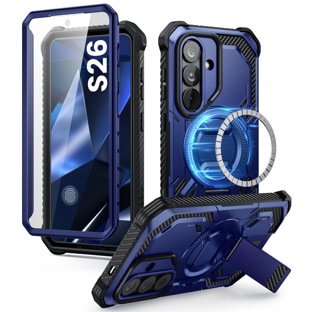 Supcase ArmorBox Mag MagSafe Case til Samsung Galaxy S26 - Navy Blue og Black