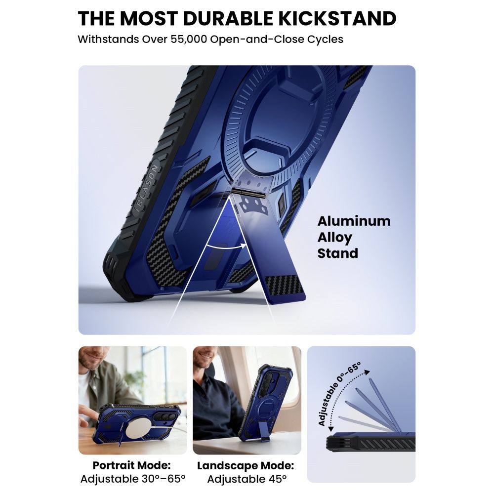 Supcase ArmorBox Mag MagSafe Case til Samsung Galaxy S26 - Navy Blue og Black