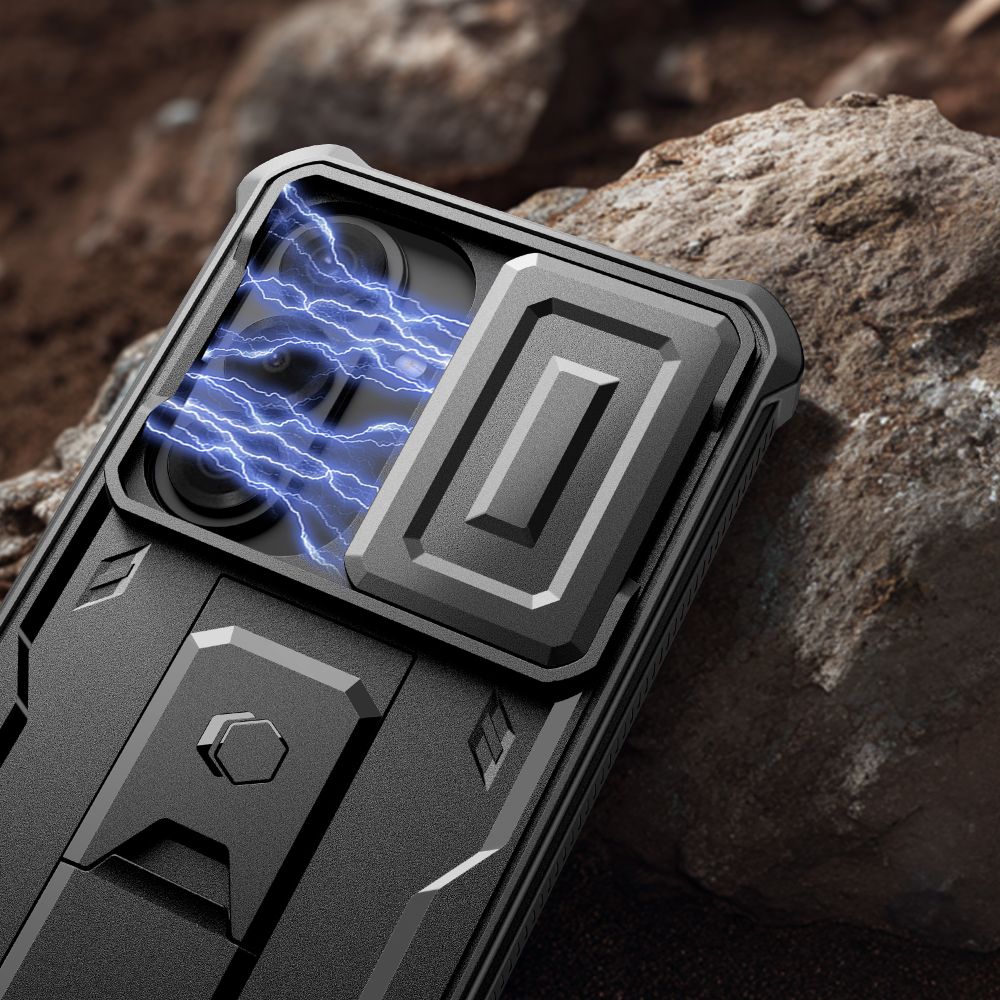 Tech-Protect Kevlar Cam+ Case til Samsung Galaxy S26 - sort