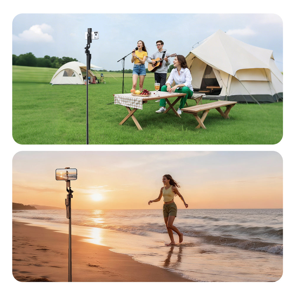 Selfie stick Orico SPM215 tripod 1/4" for phone camera with 360-degree rotation Bluetooth 5.2 - black