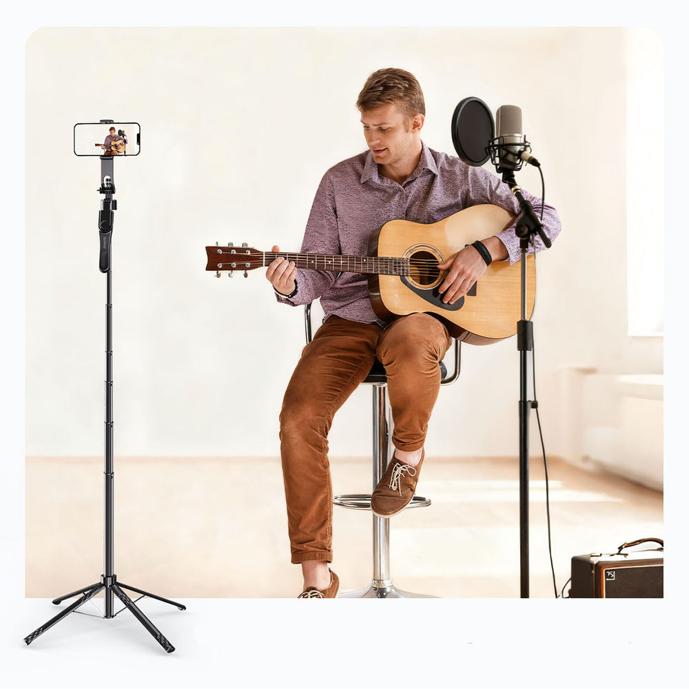 Selfie stick Orico SPN185 1/4" tripod for phone camera with 360 degree rotation Bluetooth 5.2 - black