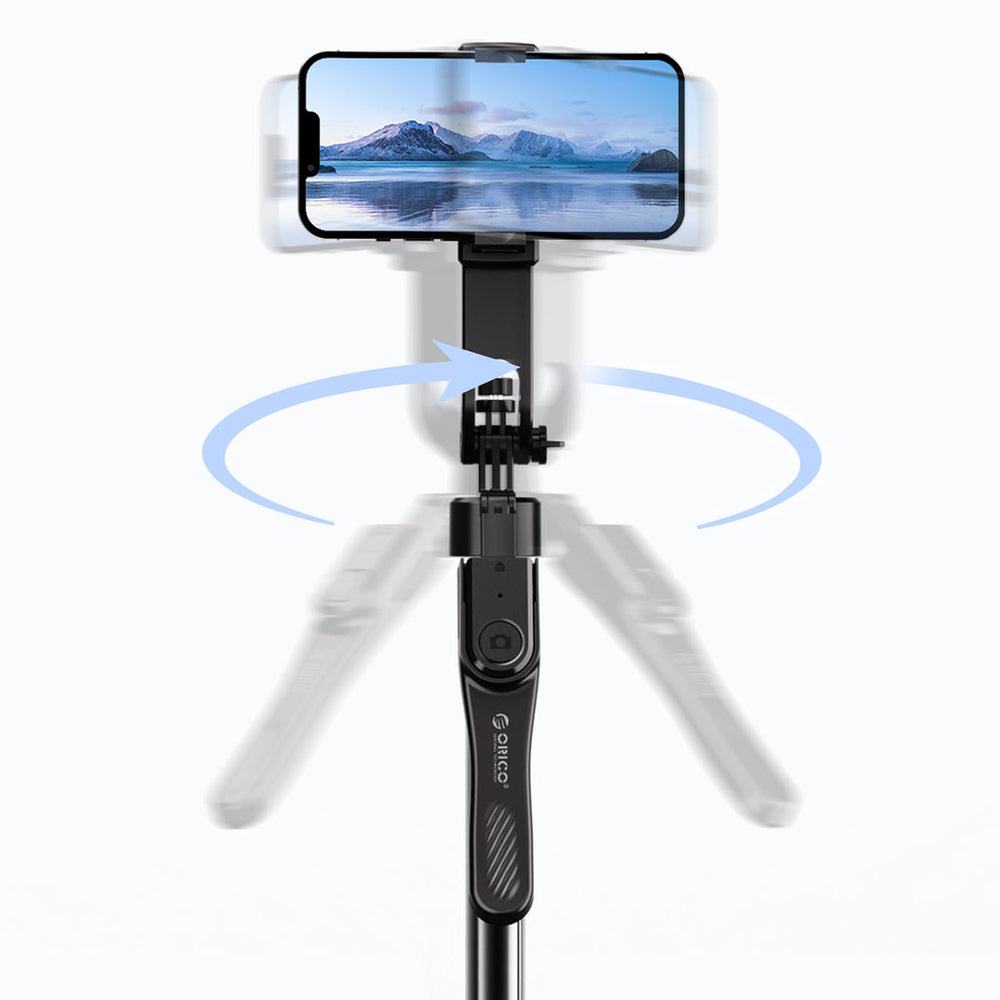 Selfie stick Orico SPN185 1/4" tripod for phone camera with 360 degree rotation Bluetooth 5.2 - black