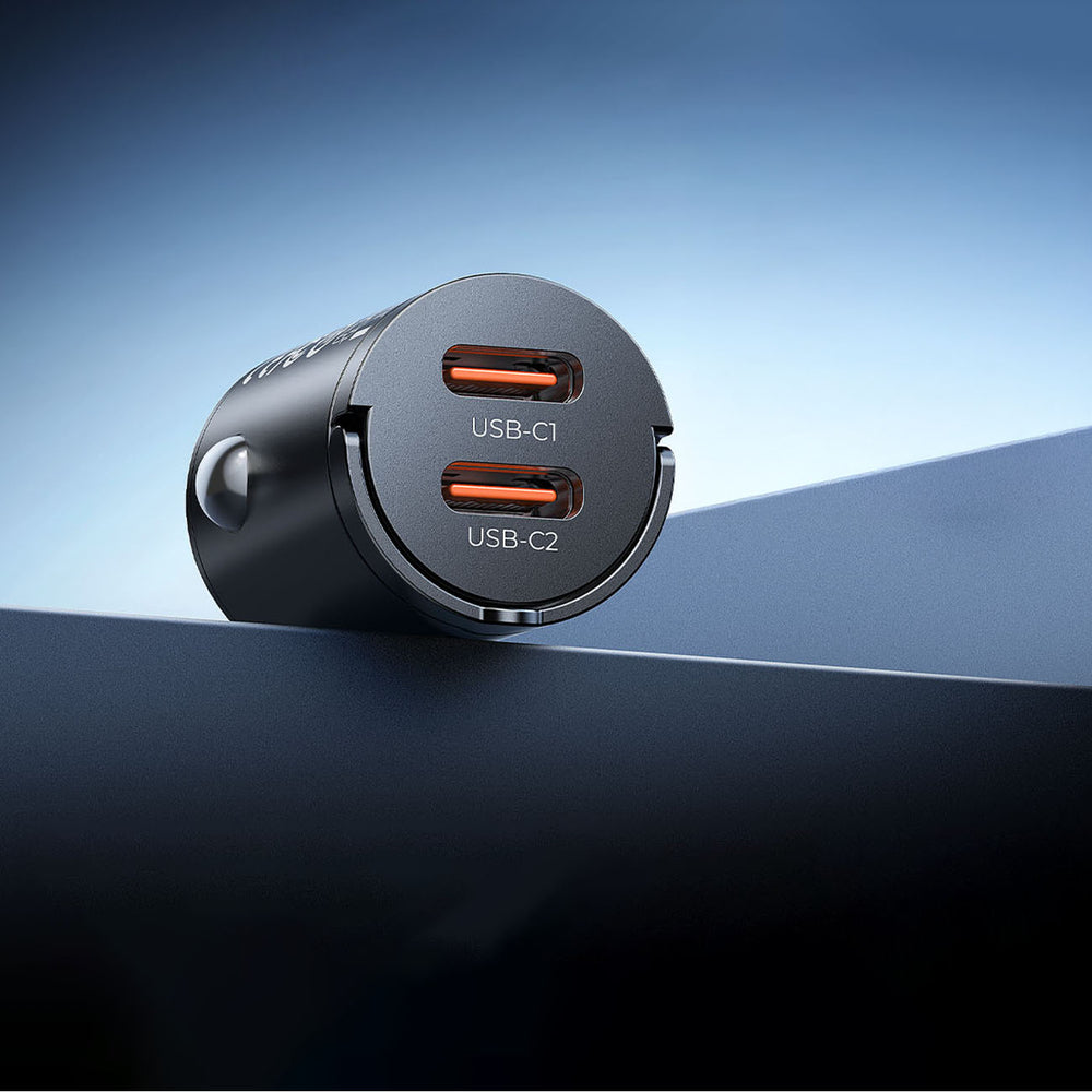 Orico MiniRing 30W 2x USB-C Car Charger - Black