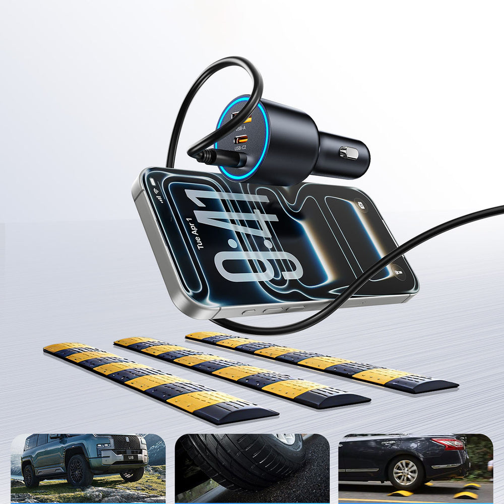 Orico HyperDrive 165W USB-A + 2x USB-C Car Charger - Black