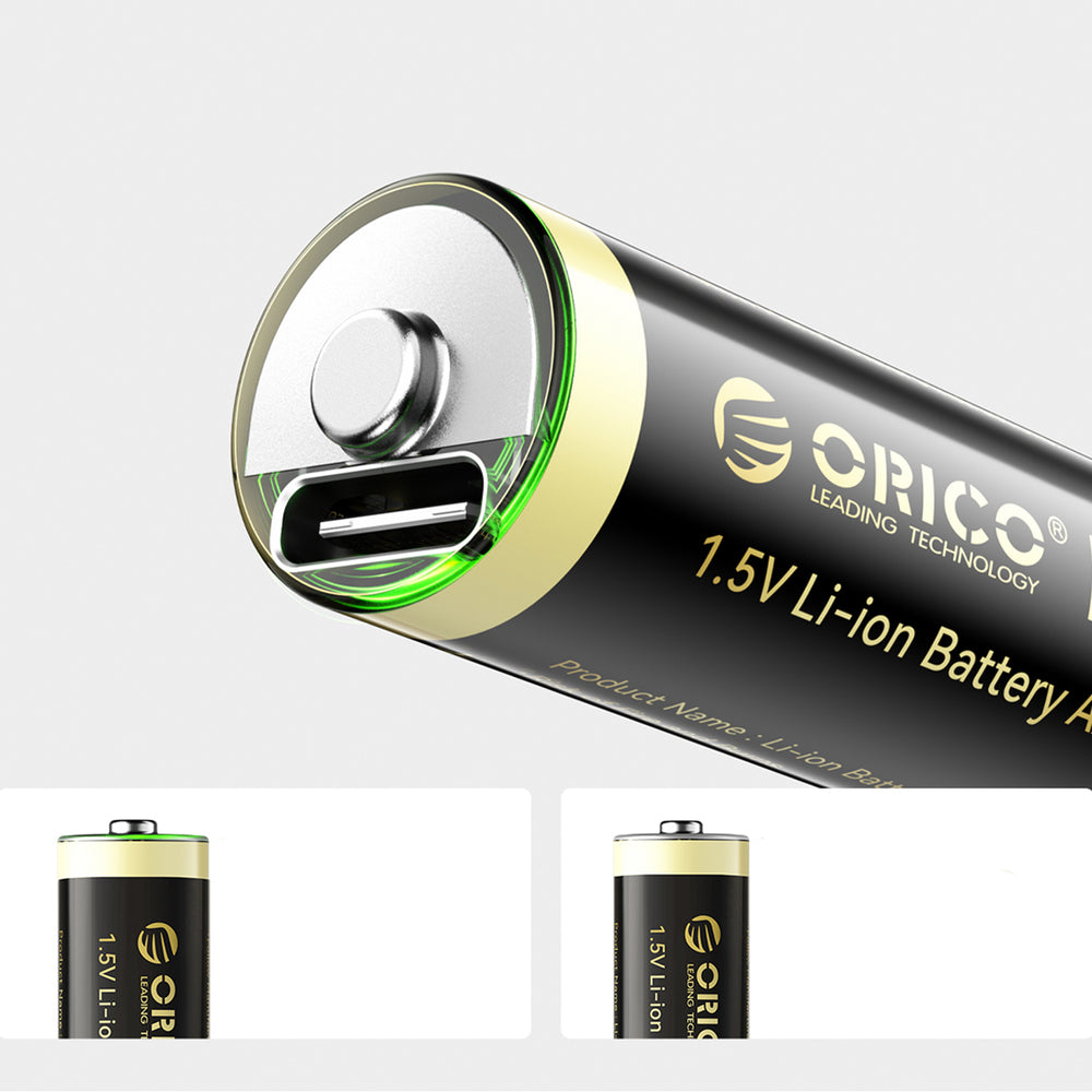 Orico Ener-G EG5C lithium battery 1.5V 2100mWh AA USB-C rechargeable battery 2 pcs.