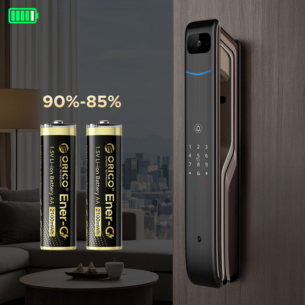 Orico Ener-G EG5C lithium battery 1.5V 2100mWh AA USB-C rechargeable battery 4 pcs.