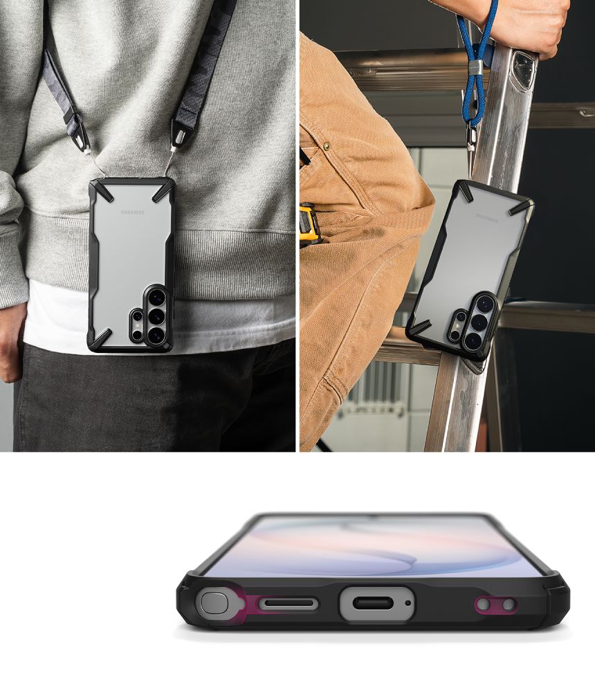 Ringke Fusion X Case til Samsung Galaxy S26 Ultra - klar sort