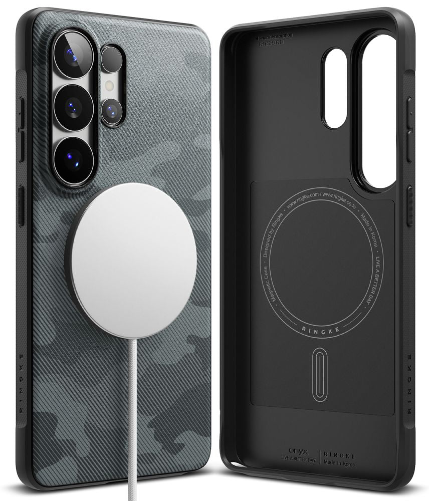 Ringke Onyx Magsafe Case til Samsung Galaxy S26 Ultra - sort og grå