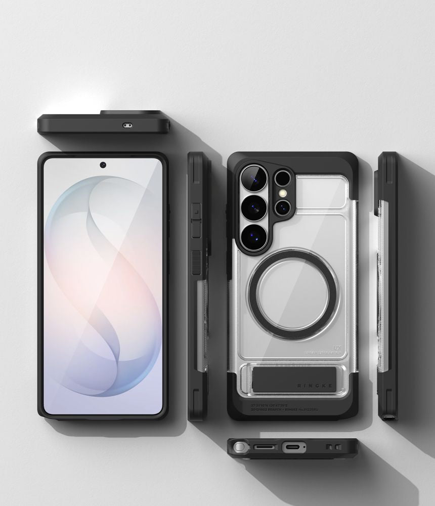 Ringke UX Magnetisk MagSafe Case til Samsung Galaxy S26 Ultra - Klar sort