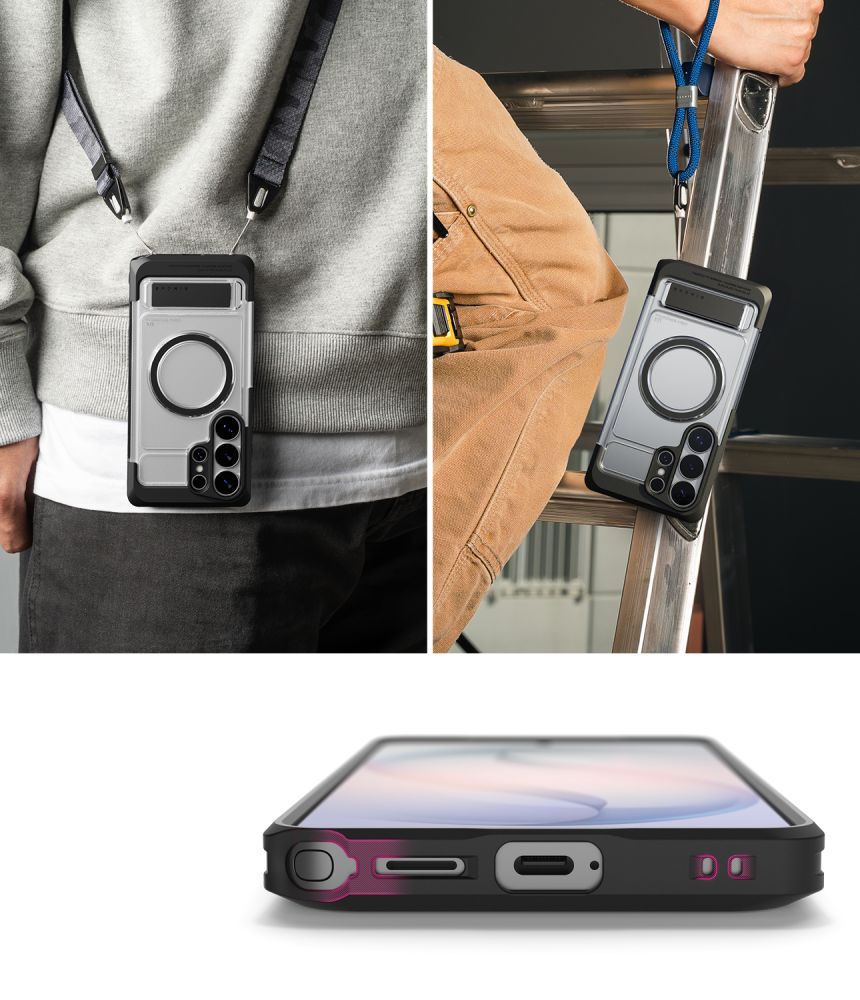 Ringke UX Magnetisk MagSafe Case til Samsung Galaxy S26 Ultra - Klar sort