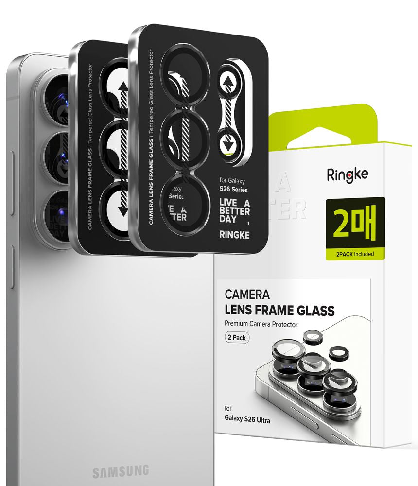 Ringke Camera Frame Protector 2-pakke til Samsung Galaxy S26 Ultra - sort