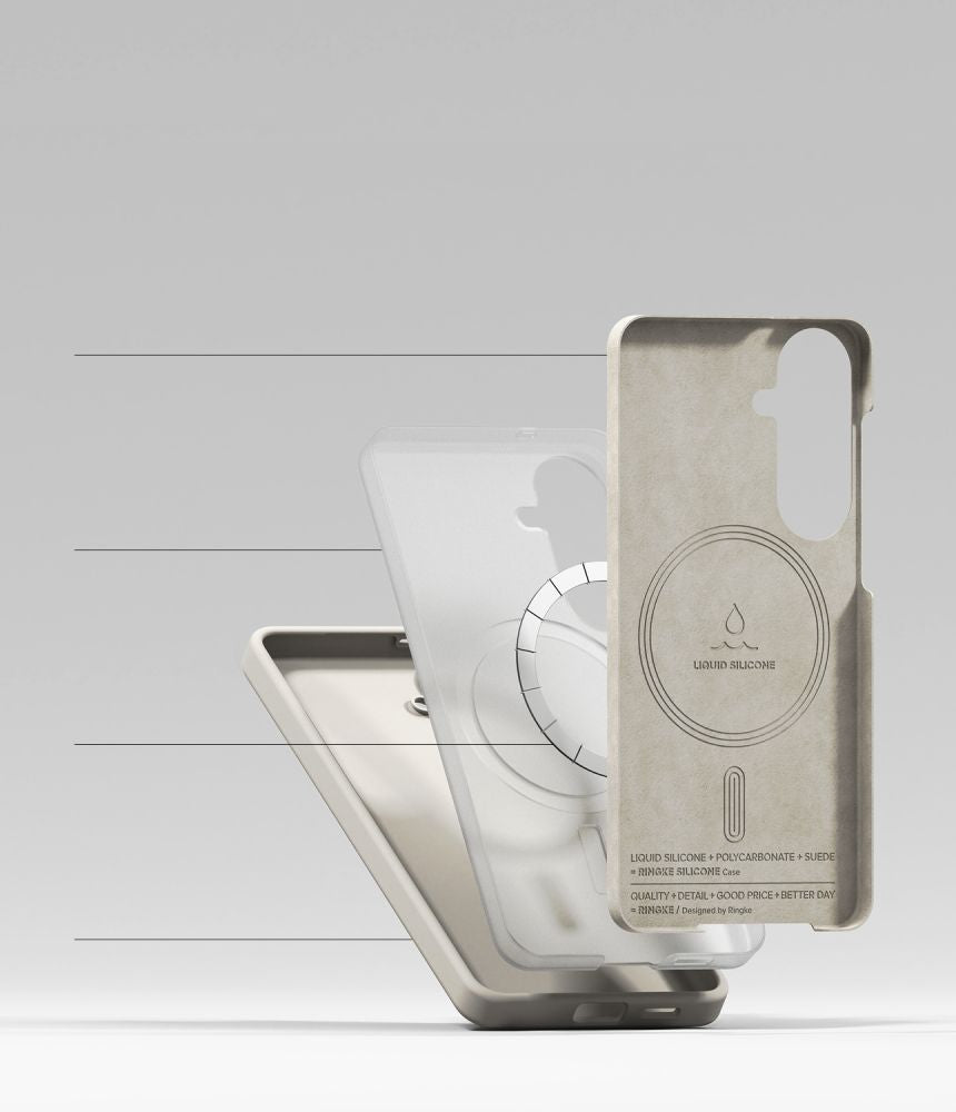 Ringke Silicone MagSafe Case til Samsung Galaxy S26 - Beige