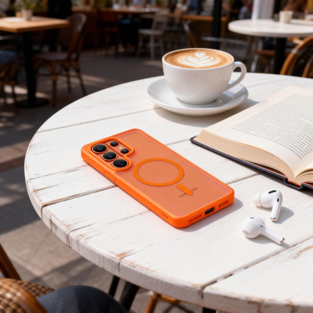 Tech-Protect Magmat MagSafe Case til Samsung Galaxy S26 Ultra - Orange Matte