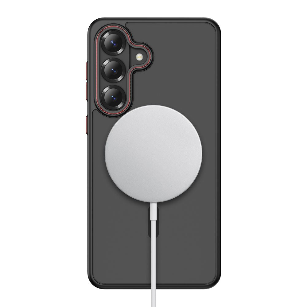 Tech-Protect MagCam MagSafe Case til Samsung Galaxy S26 - sort og rød