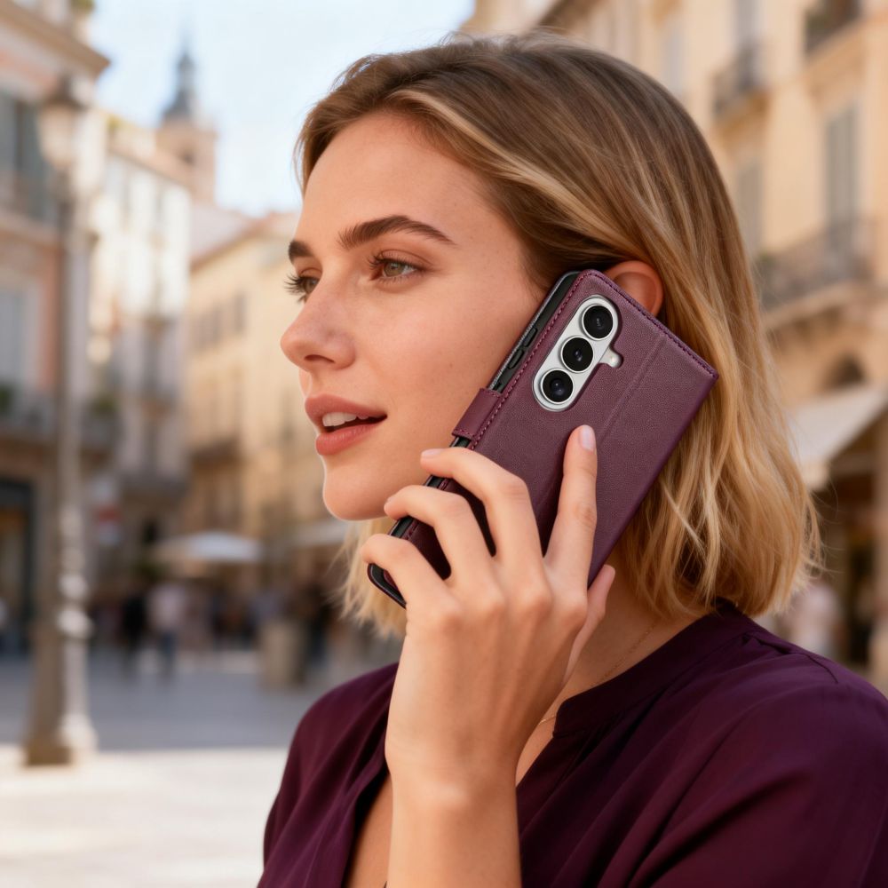 Tech-Protect Wallet Case til Samsung Galaxy A36 / A56 / A37 5G - Burgundy