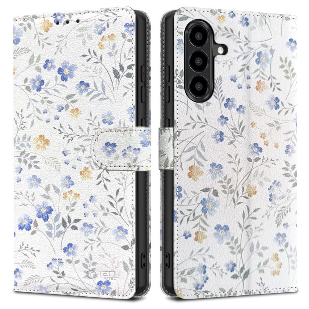 Tech-Protect Wallet Case til Samsung Galaxy A57 5G - Farverige blomster
