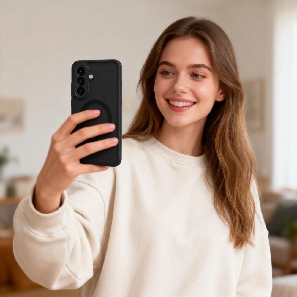 Tech-Protect Magmat MagSafe Case til Samsung Galaxy A57 5G - Halvt gennemsigtig