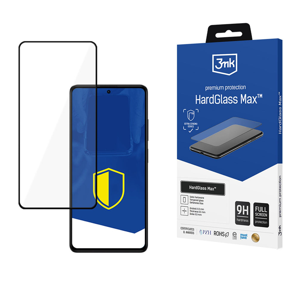 3mk HardGlass Max Black Full Coverage forstærket hærdet glas til Google Pixel 8 5G