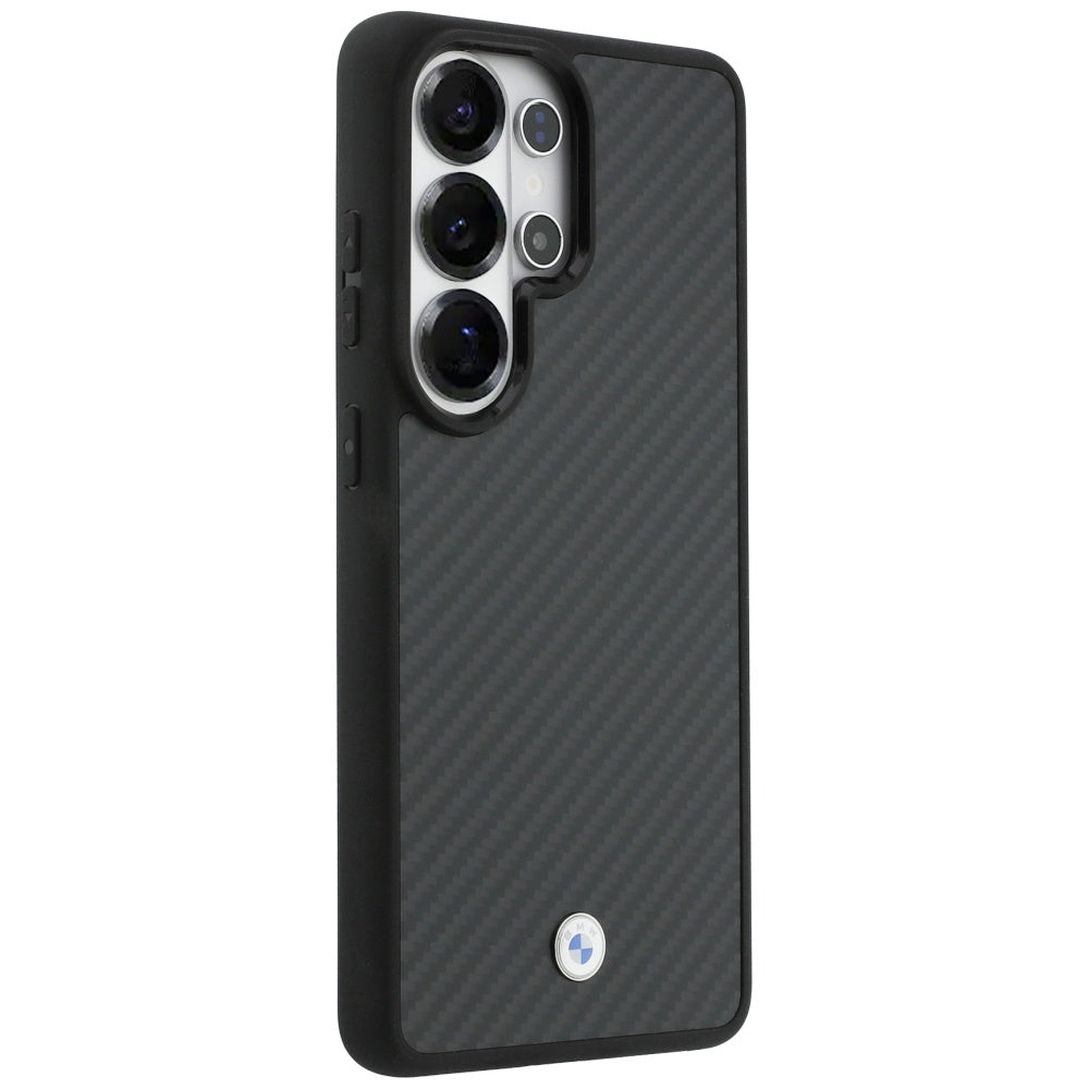 BMW Sign Magnetisk Carbon Fiber MagSafe Case til Samsung Galaxy S26 Ultra - sort