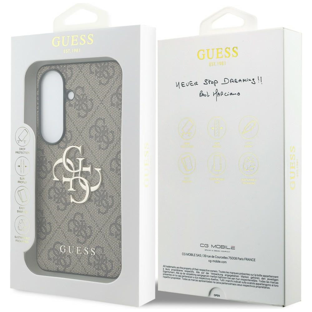 Guess 4G Big Metal Logo Case til Samsung Galaxy S26 Plus - Brunt