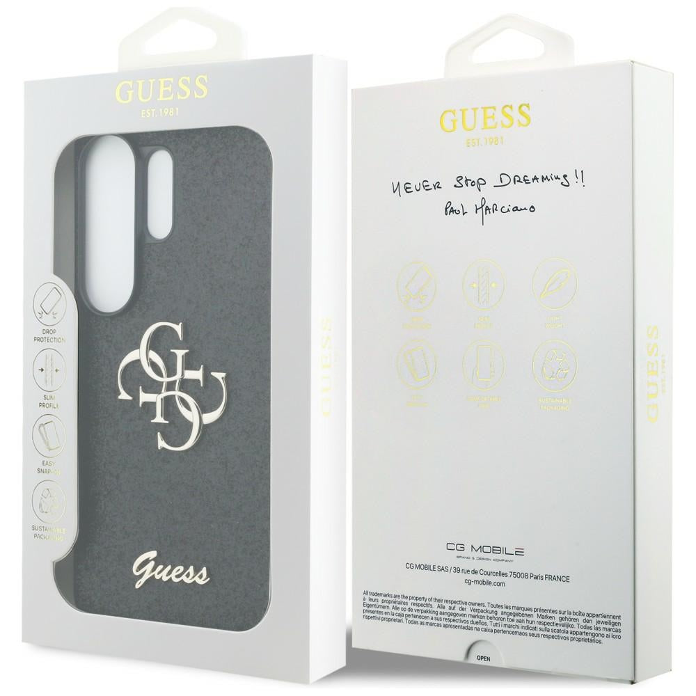 Guess Fixed Glitter Big 4G Metal Logo case til Samsung Galaxy S26 Ultra - sort