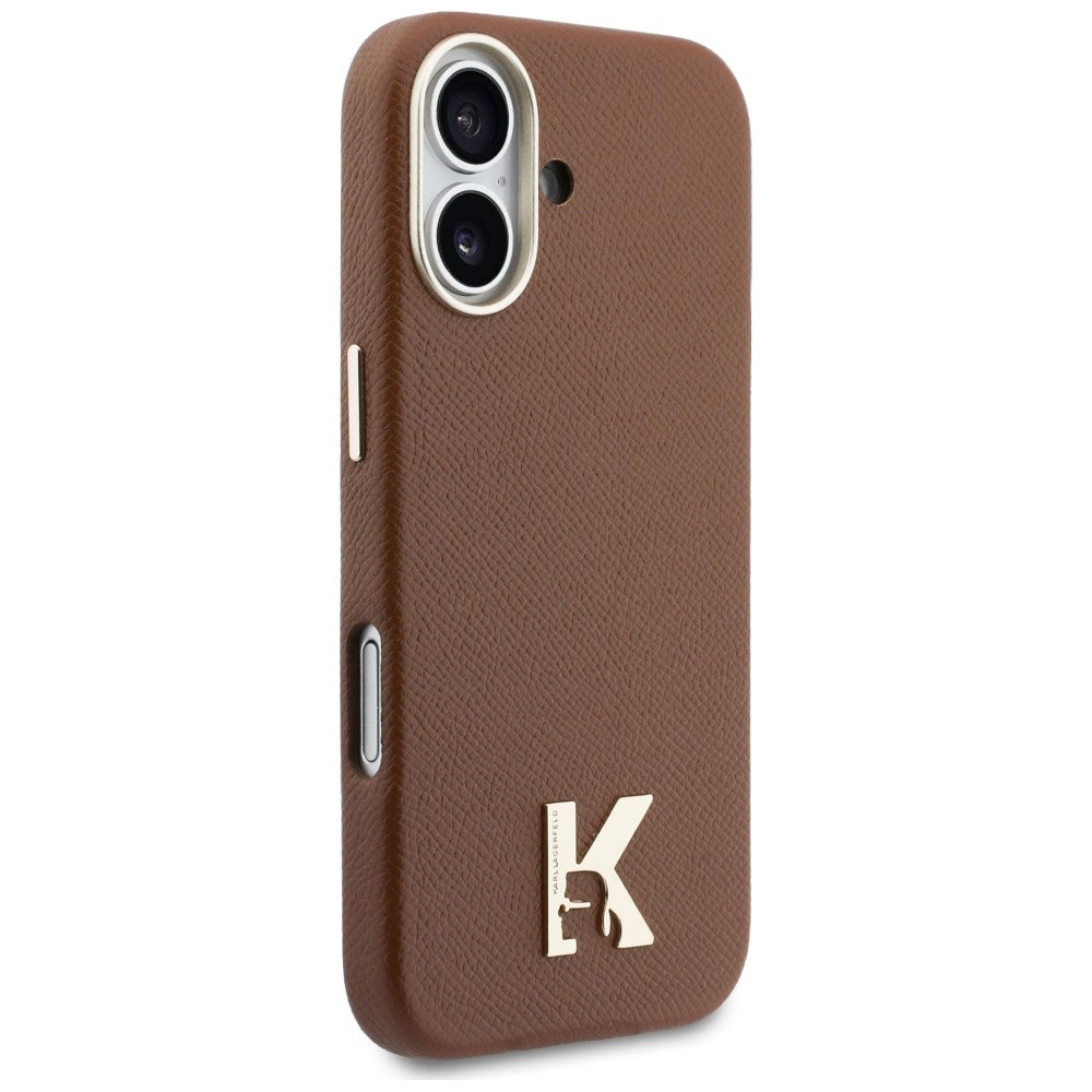 Karl Lagerfeld Karl Head Logo MagSafe Case til iPhone 17 - Brunt
