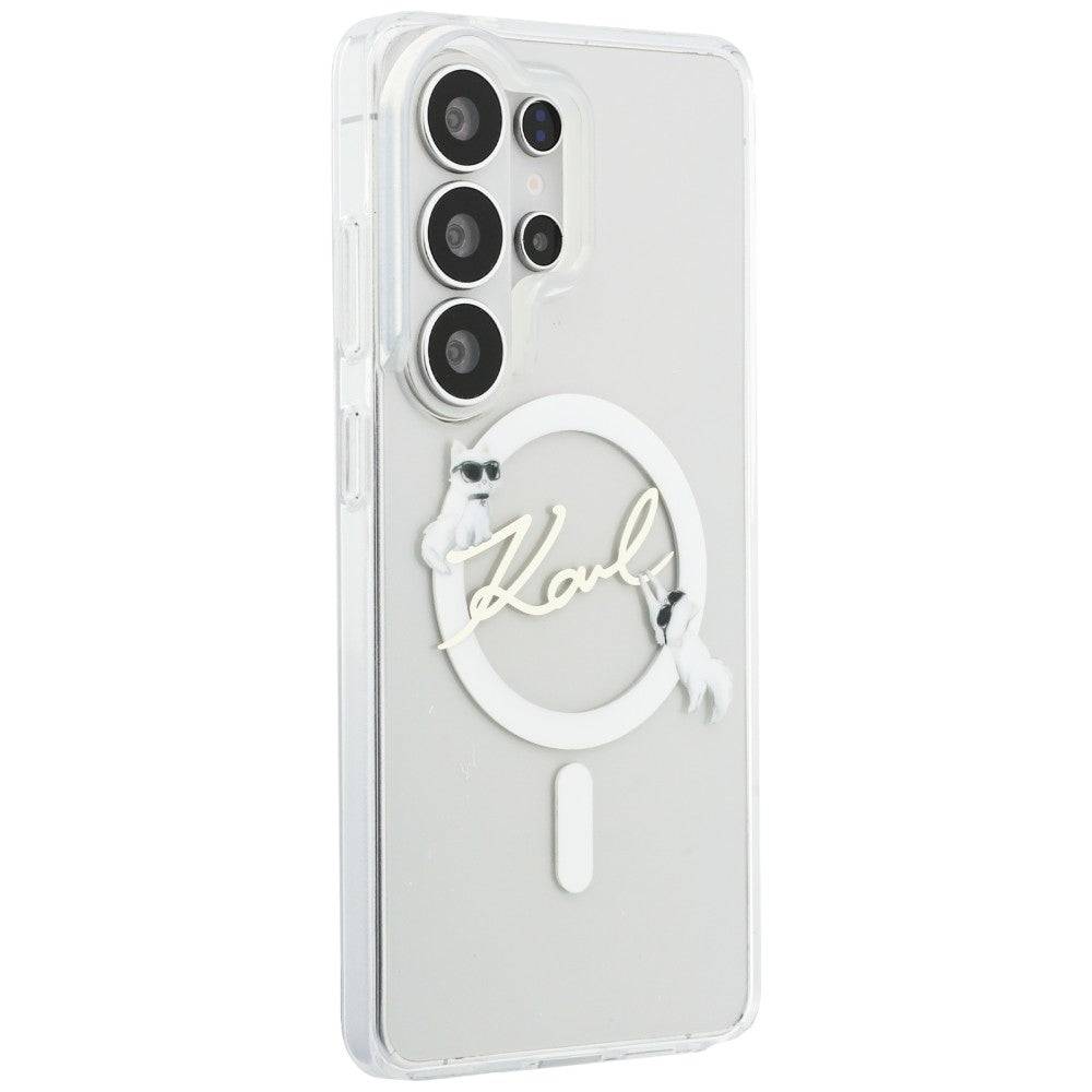 Karl Lagerfeld IML KC Script MagSafe Case for Samsung Galaxy S26 Ultra - Transparent