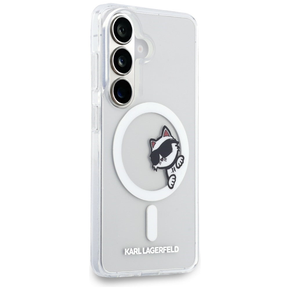 Karl Lagerfeld IML Peekaboo Choupette MagSafe Case for Samsung Galaxy S26 - Transparent