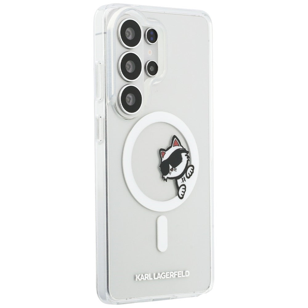 Karl Lagerfeld IML Peekaboo Choupette MagSafe case for Samsung Galaxy S26 Ultra - transparent