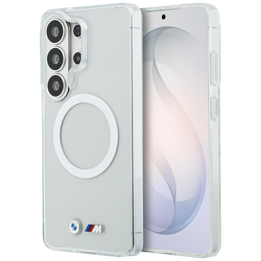 BMW IML slagsikret metal logo MagSafe Case til Samsung Galaxy S26 Ultra - Transparent