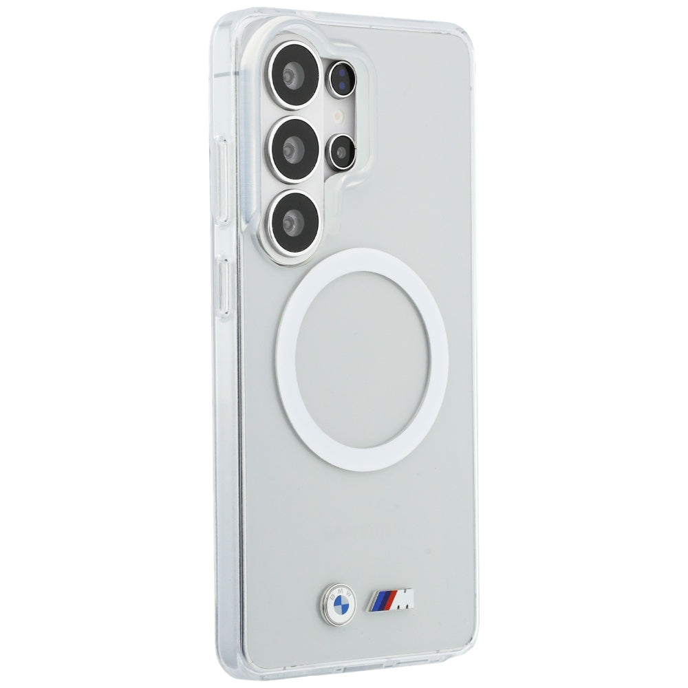 BMW IML slagsikret metal logo MagSafe Case til Samsung Galaxy S26 Ultra - Transparent