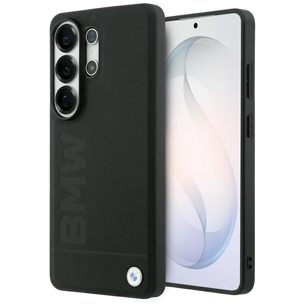 BMW læder Hot Stamp MagSafe Case til Samsung Galaxy S26 Ultra - sort